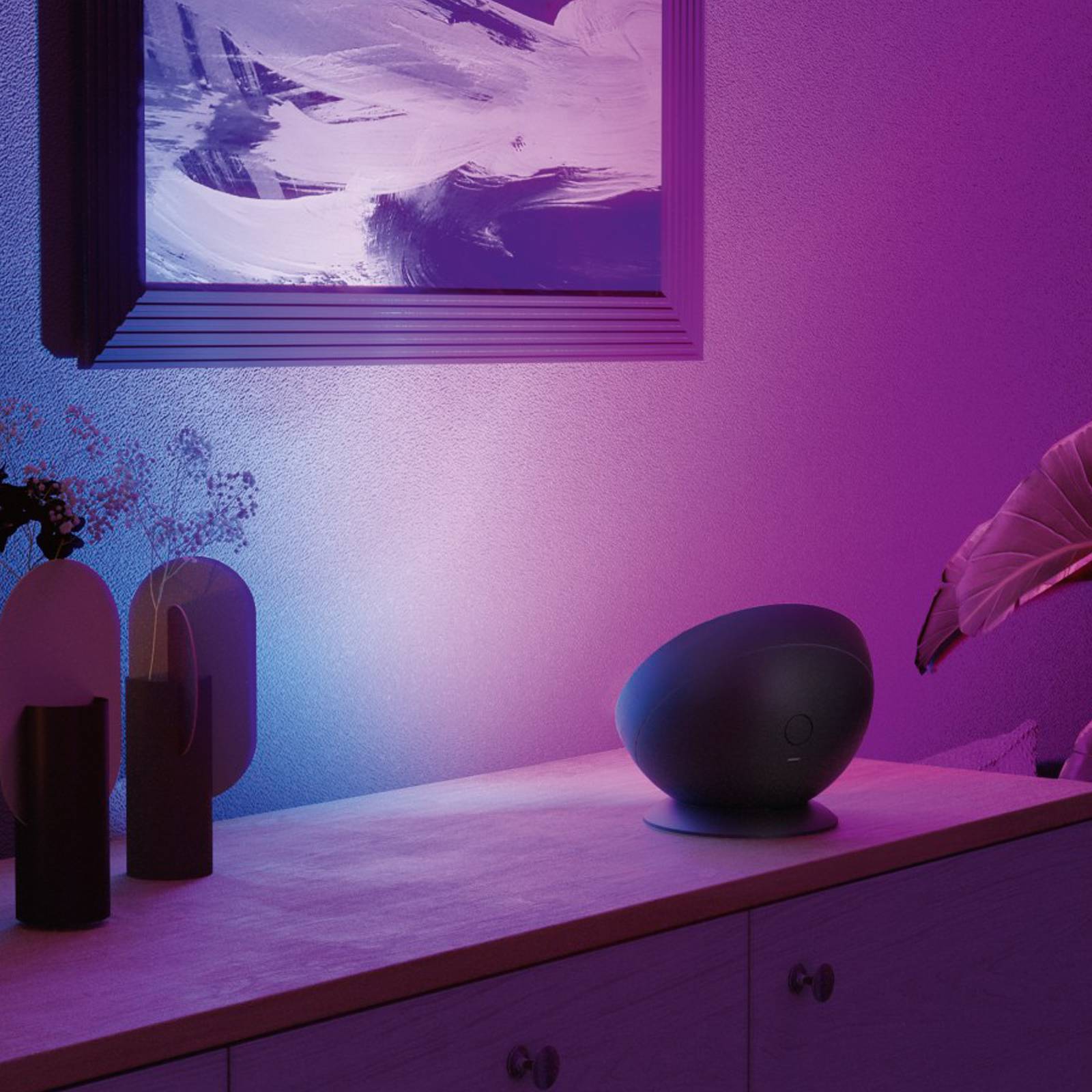 Hama Smart LED-Tischleuchte, schwarz WLAN, RGBW, dimmbar günstig online kaufen