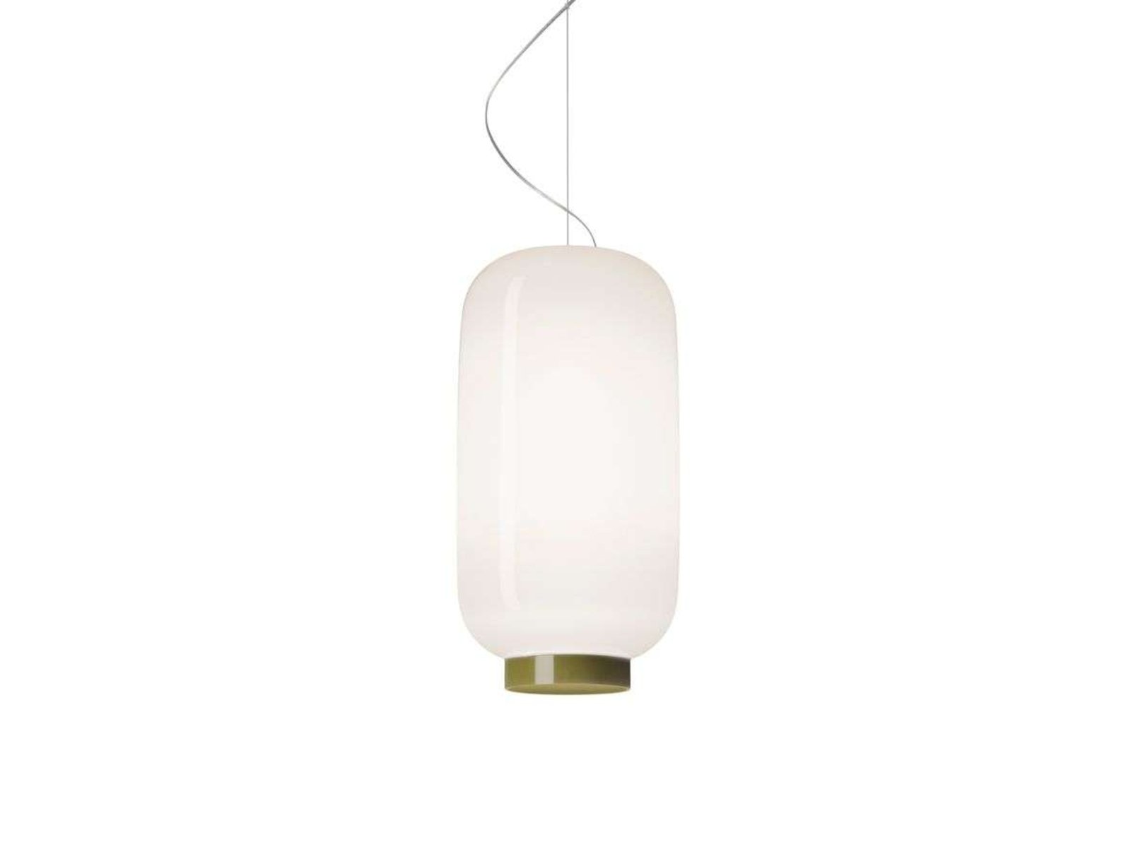 Chouchin 2 Reverse LED Lustră Pendul Dimmable White/Green - Foscarini