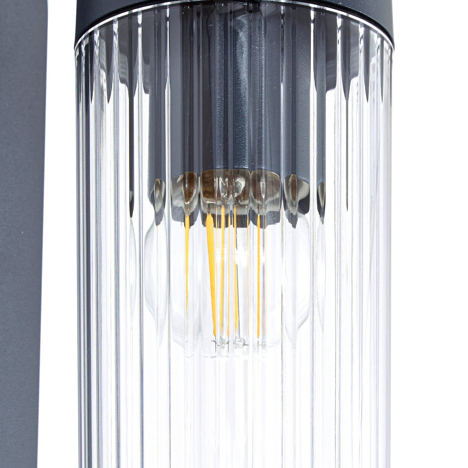 Kaliro vanjska zidna svjetiljka, 24 cm, antracit, senzor, IP54 - Lindby Kaliro vanjska zidna svjetiljka, 24 cm, antracit, senzor, IP54 - Lindby