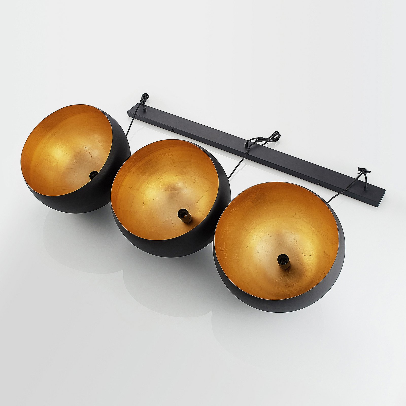 Tarjei Lampa Wisząca L146 Black/Gold - Lindby