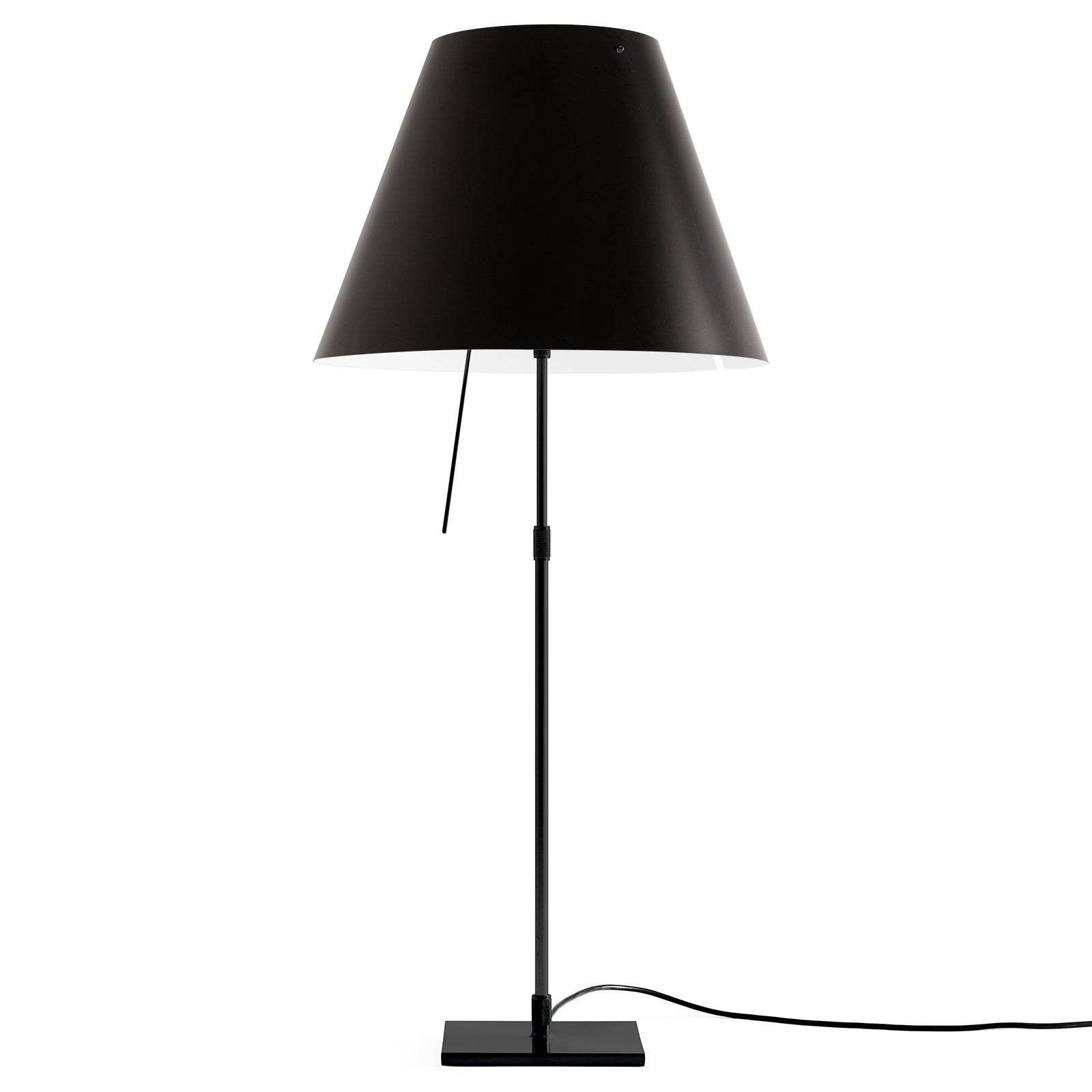 Luceplan Costanza lampa stołowa D13 czarna/czarna