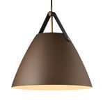 Lampa wisząca Strap metalowy klosz beżowy, 36 cm