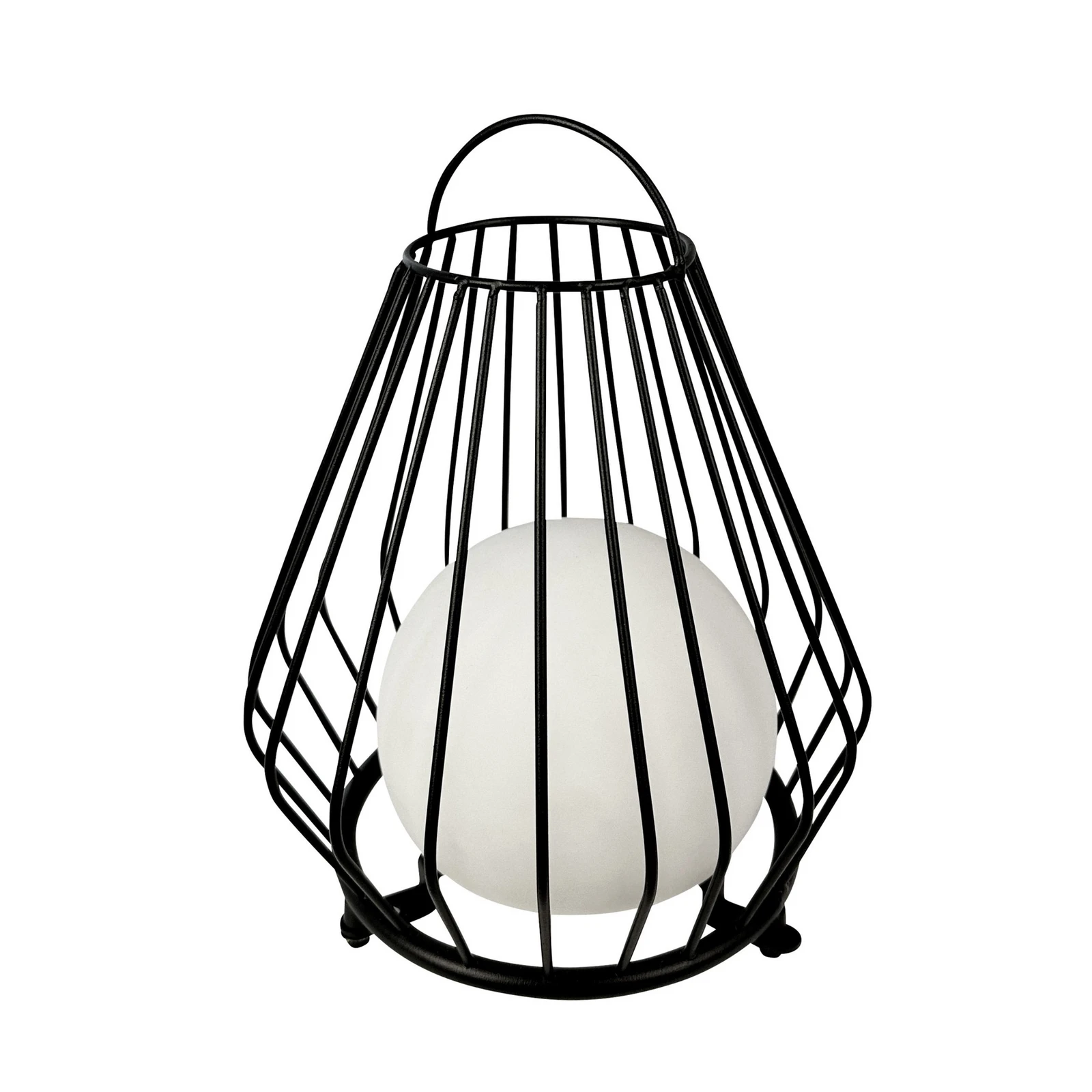 Dyberg Larsen LED-batteridrevet bordlampe Evesham, høyde 23 cm