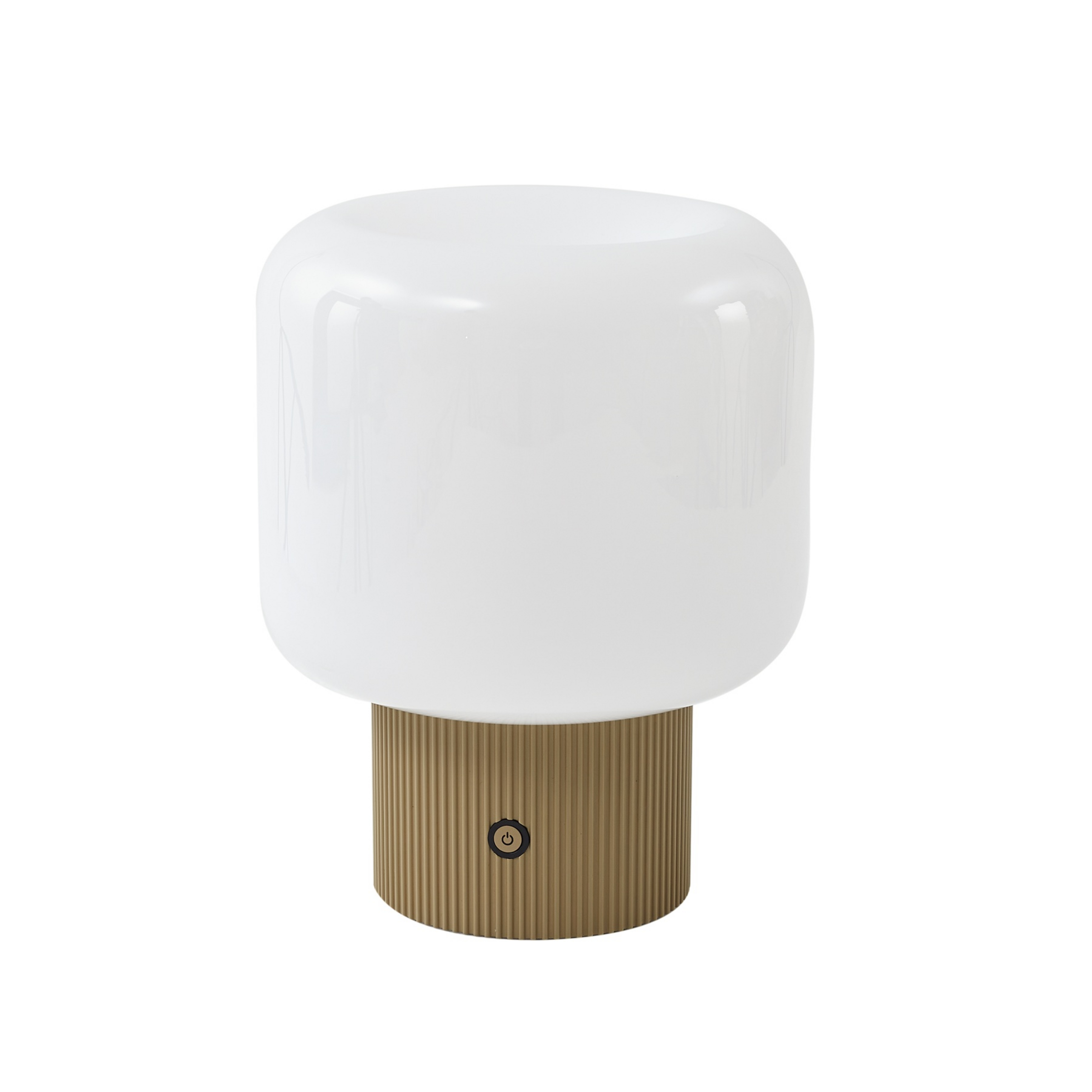 lámpara de mesa recargable LED Katrin Palme beige - Lucande