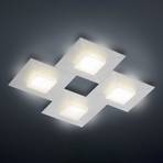 BANKAMP Diamond plafoniera 42x42cm, argento