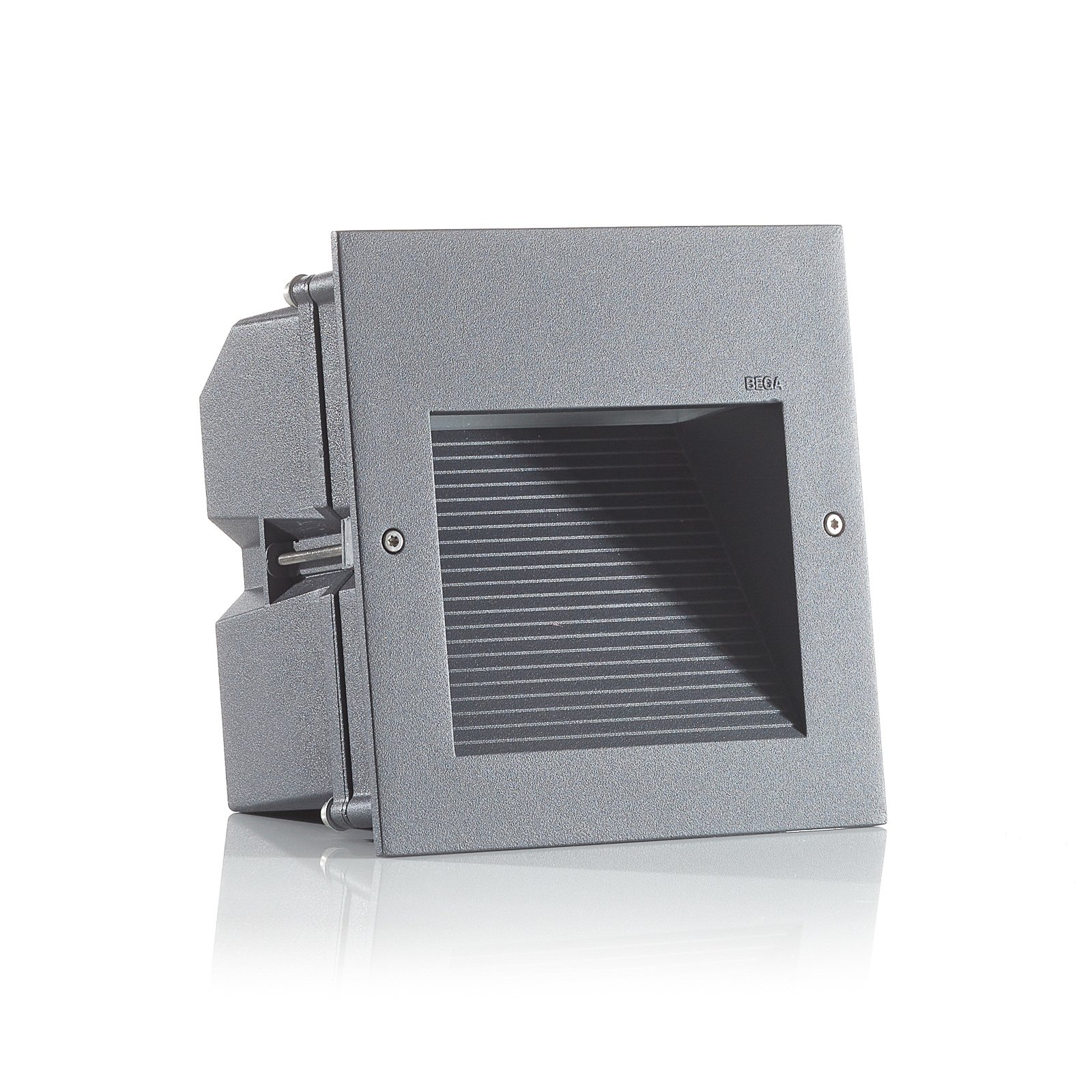 BEGA 24202 LED recessed wall light, 3,000K