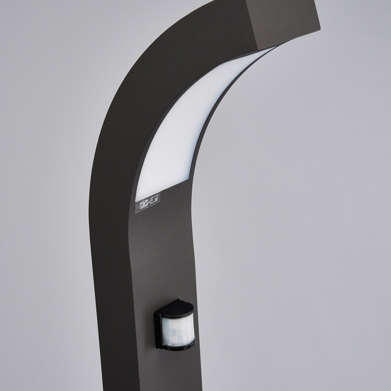 Lennik Candeeiro de Jardim Exterior com Sensor Graphite - Lucande