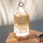 Kartell LED настолна лампа Lantern, кехлибар IP54