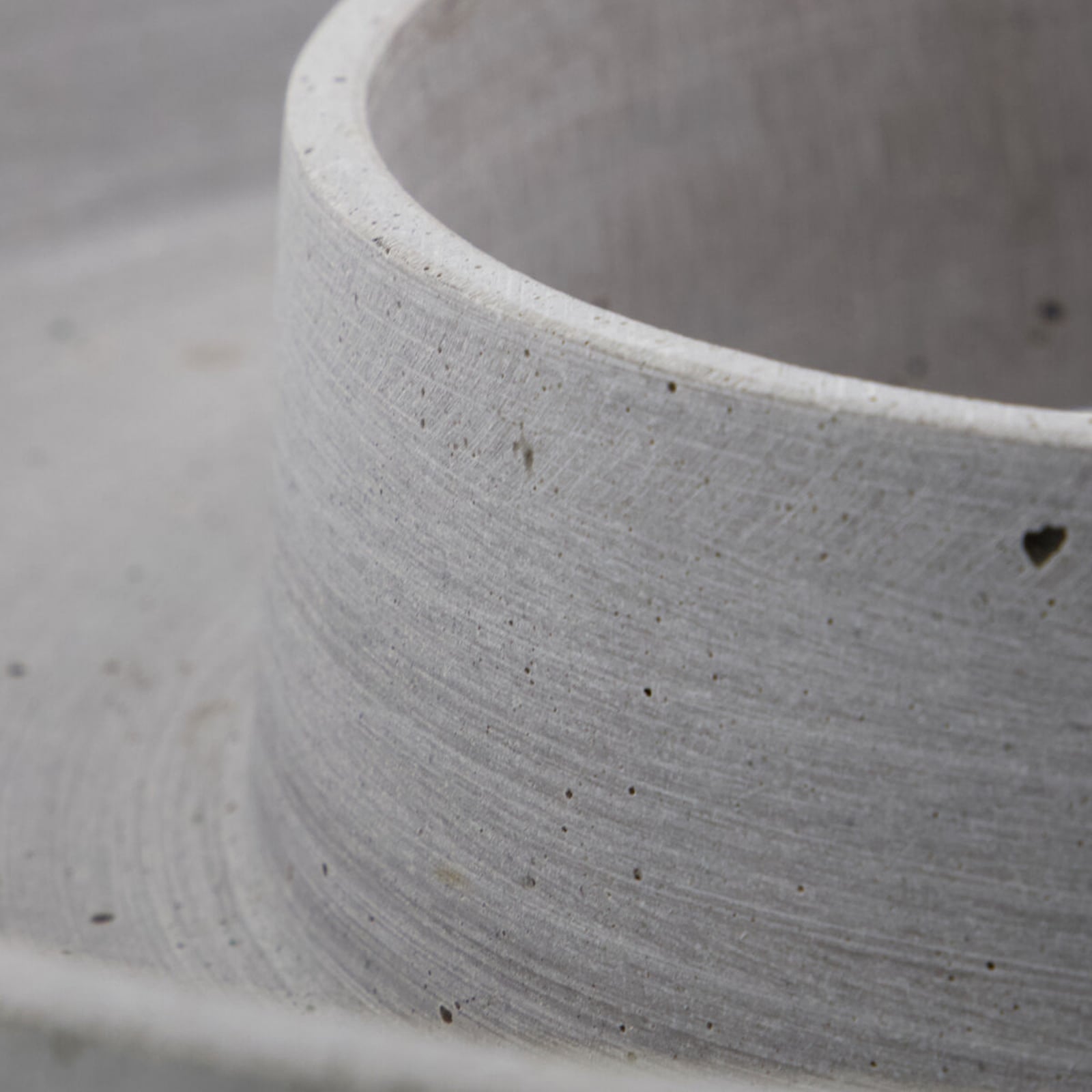 Jardinière Ring, Ø 35 cm, béton, gris - House Doctor