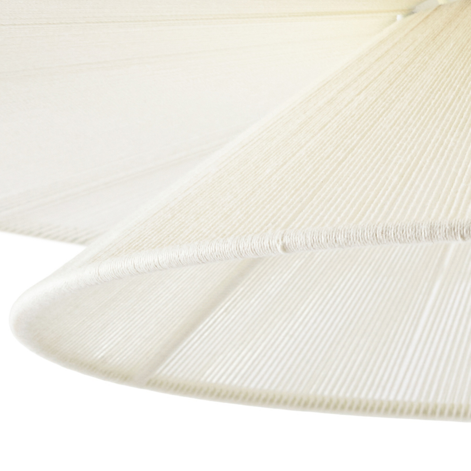 Suspension Novie, beige, coton, Ø 50 cm - Lucande Suspension Novie, beige, coton, Ø 50 cm - Lucande