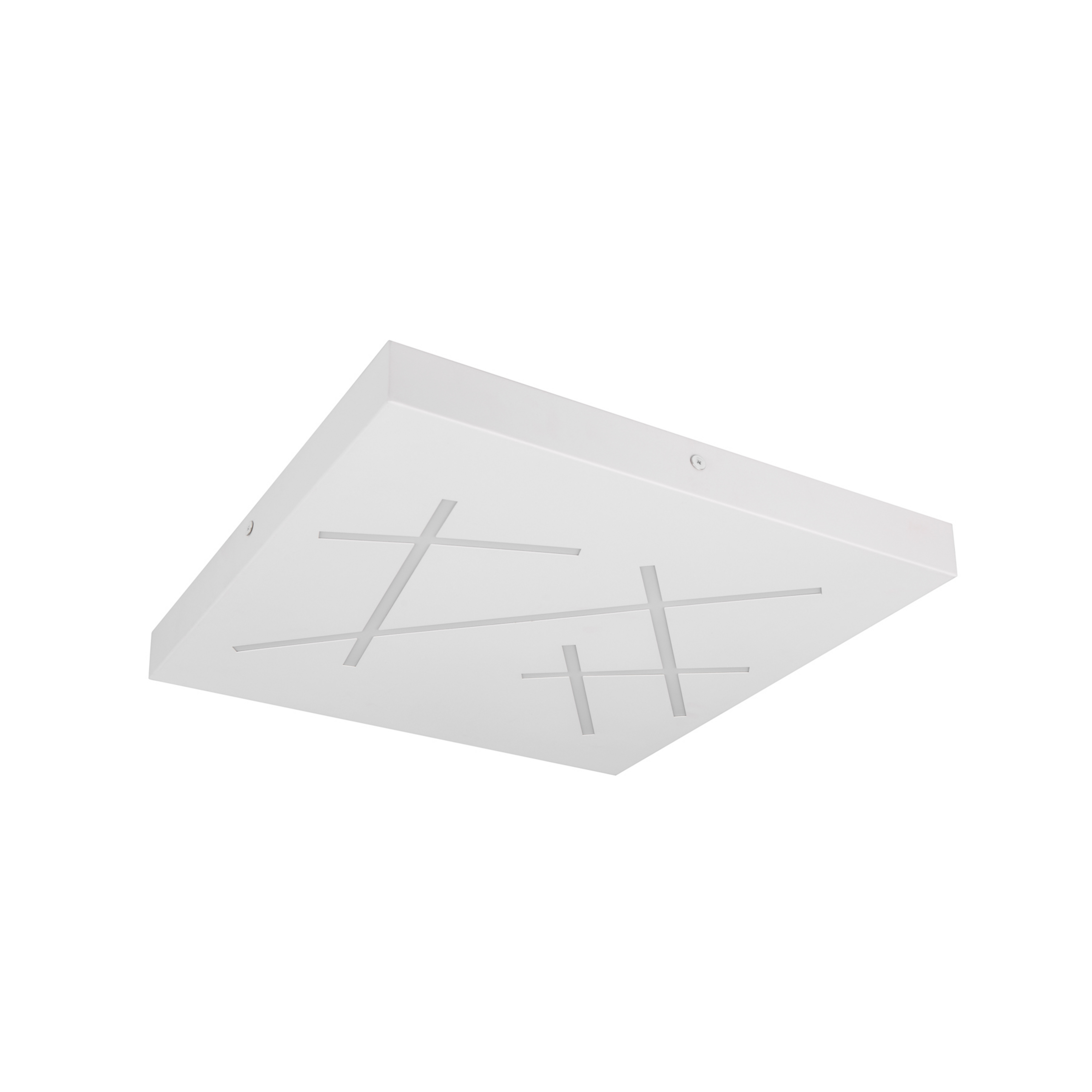 Plafonnier LED Snip, blanc mat, longueur 50 cm, métal, CCT