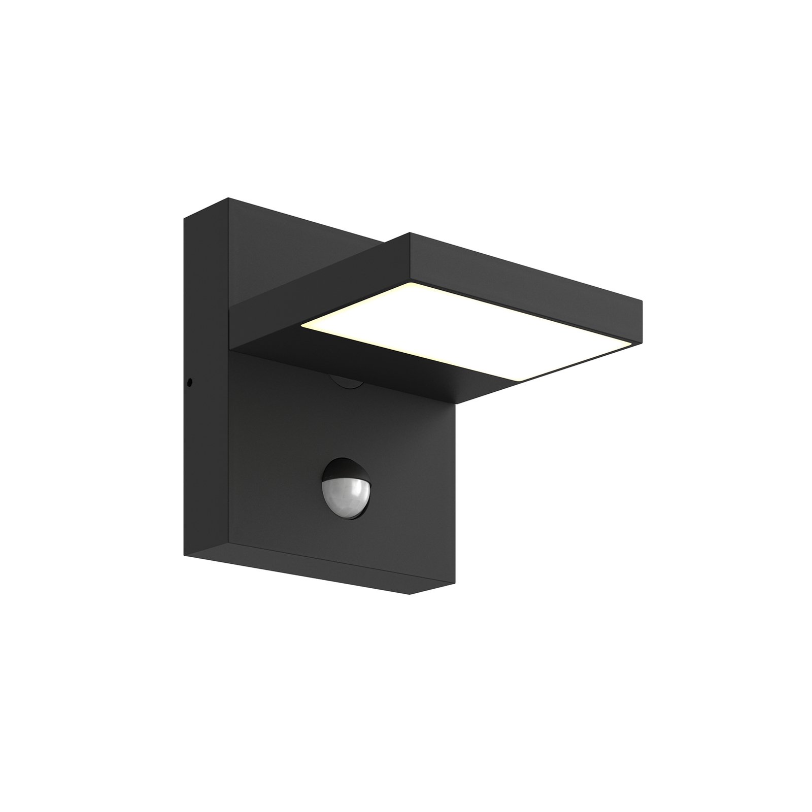 Silvan Aplique Pared Exterior w/Sensor Graphite/White - Lucande