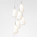Nuura Anoli 6 pendant light, 6-bulb, made of glass