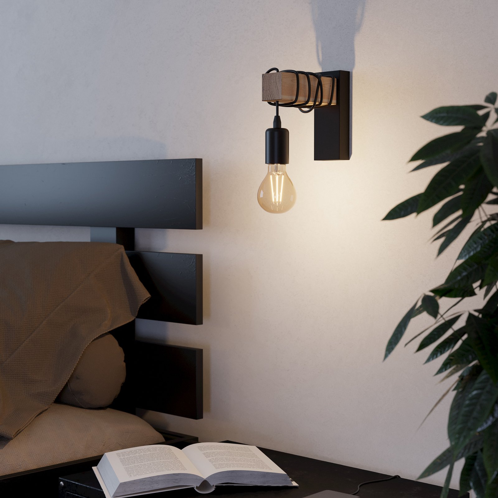 Seinävalaisin Townshend puuelementillä