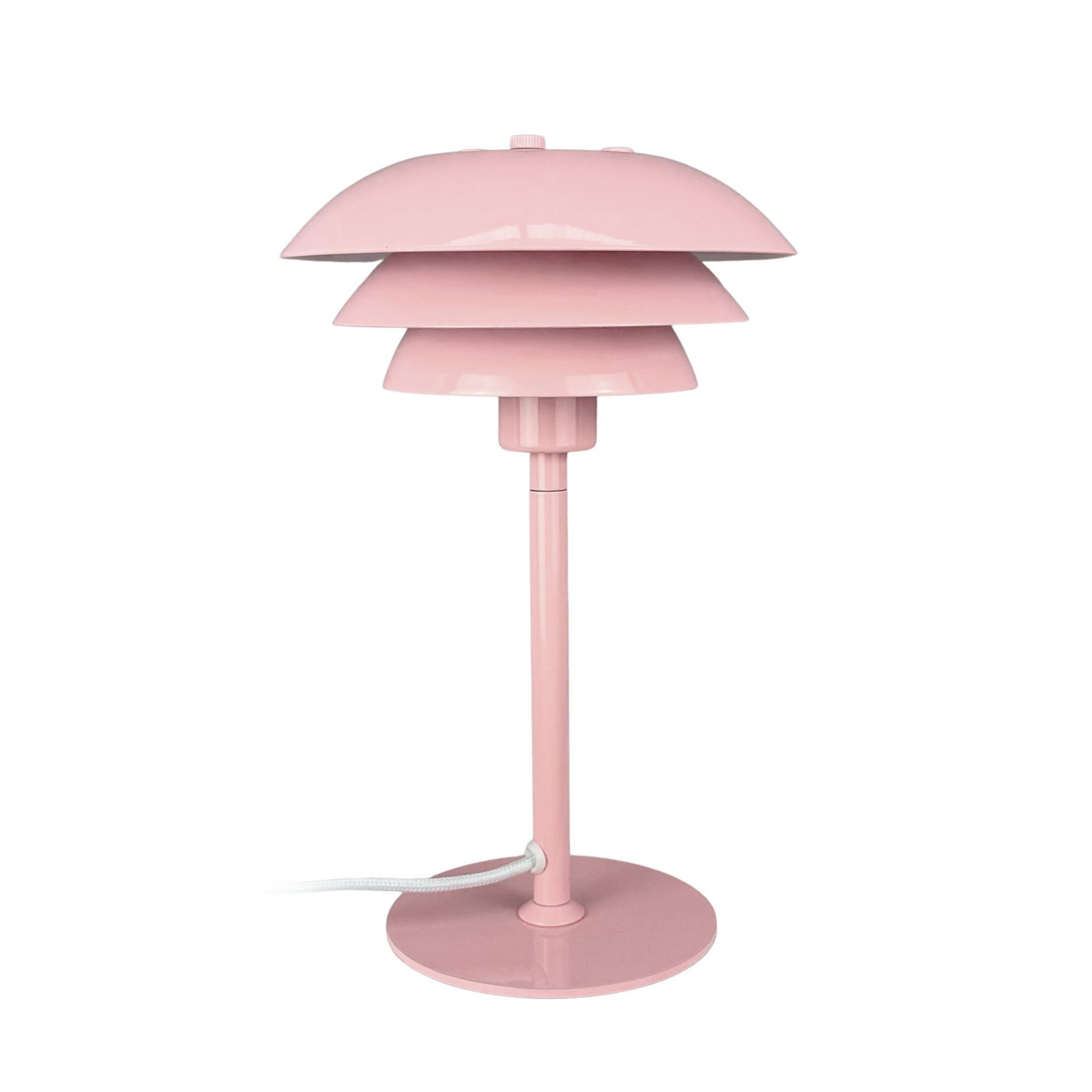SIXTEEN bordlampe, lyserød, metal, E27 – Dyberg Larsen SIXTEEN bordlampe, lyserød, metal, E27 – Dyberg Larsen