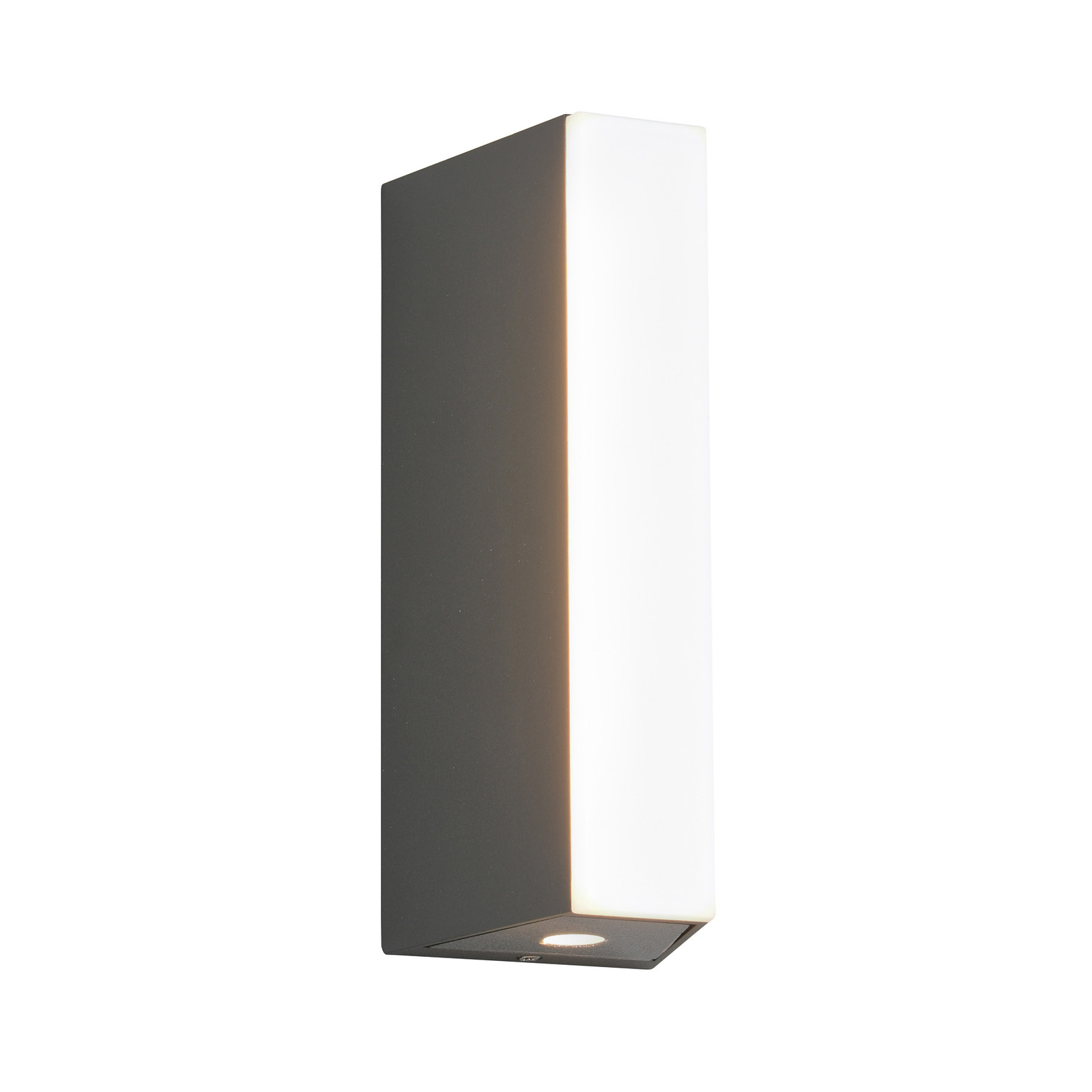 Candeeiro de parede exterior LED Marne, altura 16 cm, luz ascendente e