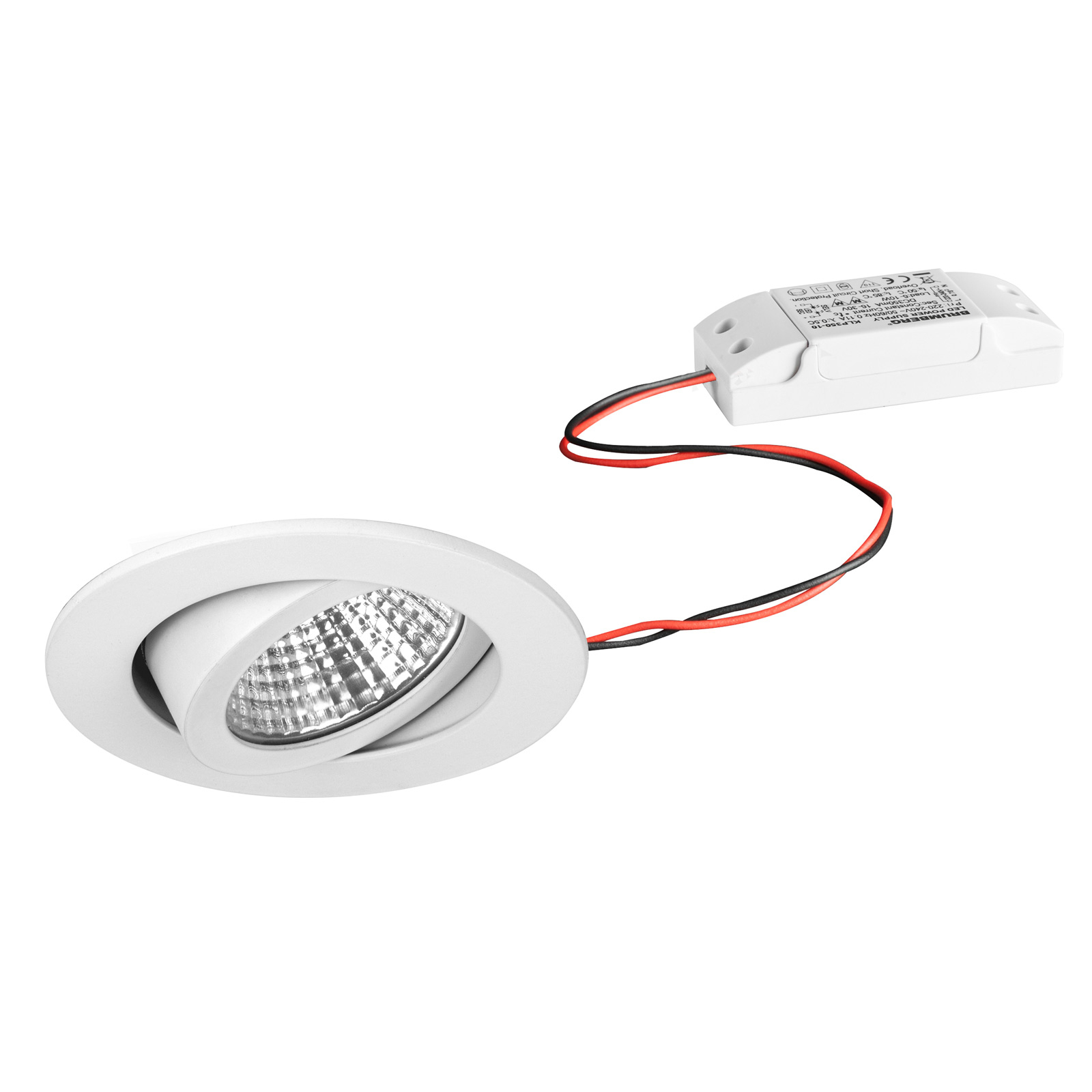 BRUMBERG LED-Einbaustrahler IP65 rund schaltbar