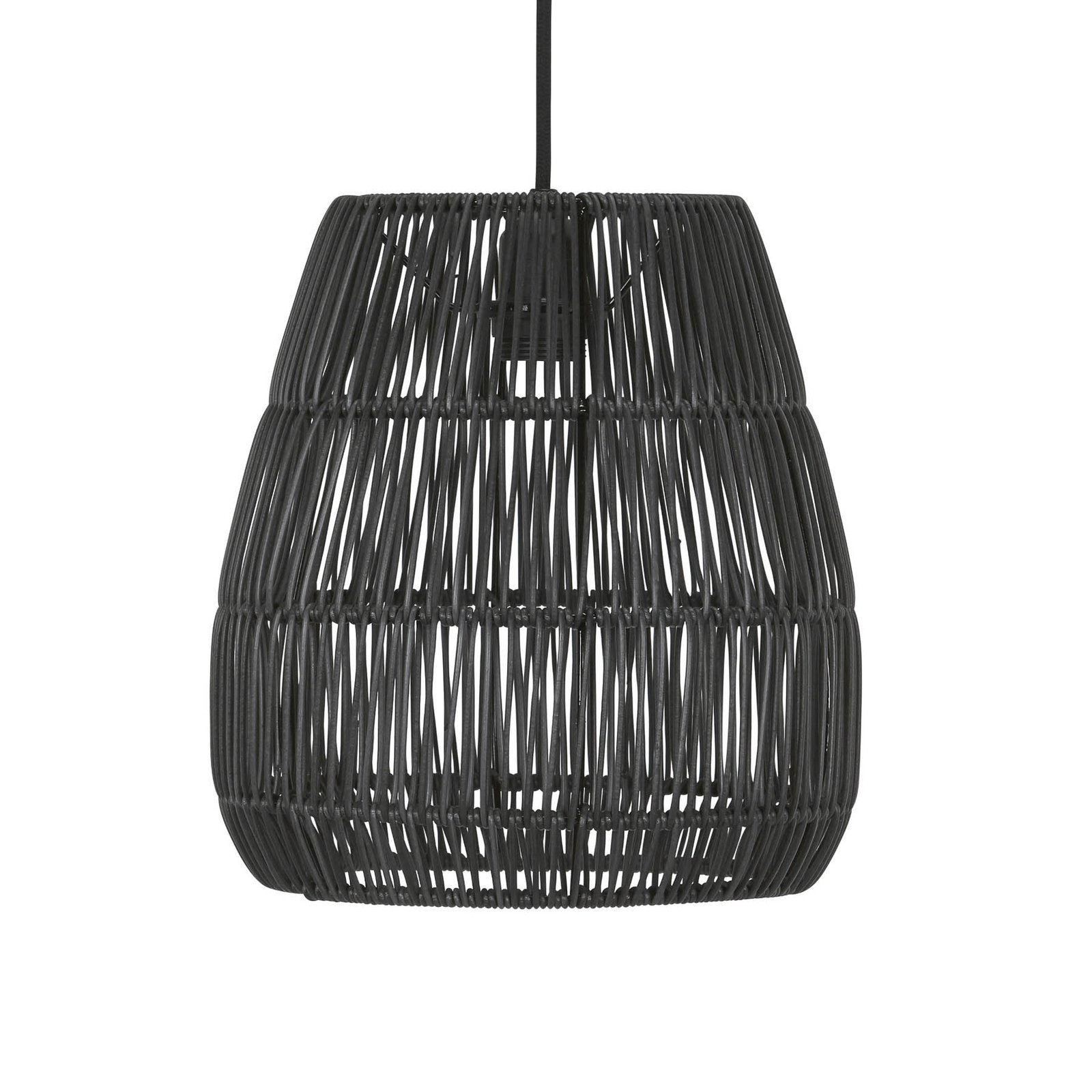 PR Home Suspension Saigon, aspect rotin, noir, Ø 28 cm