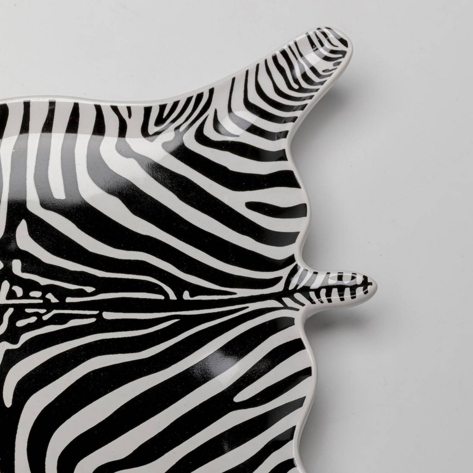 KARE Deko-Schale Zebra, Porzellan, schwarz/weiß, handbemalt günstig online kaufen