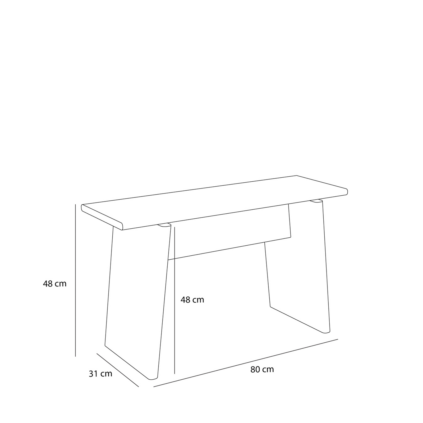 Baenk Hocker, holz hell, Länge 80 cm, Eiche - HÜBSCH Baenk Hocker, holz hell, Länge 80 cm, Eiche - HÜBSCH