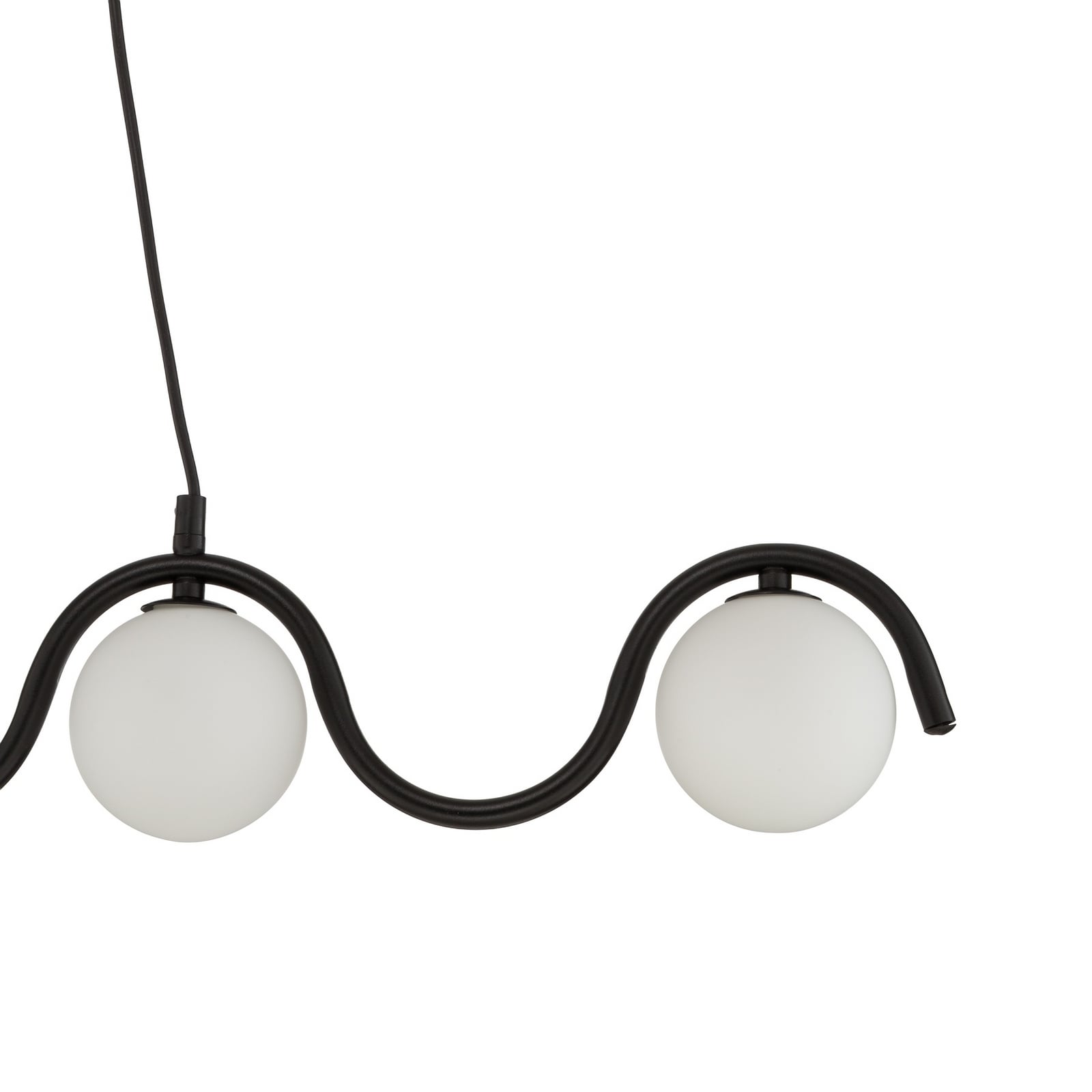 Lampa za objes Sinus 5, crna/opala, 110 cm - Emibig Lighting Lampa za objes Sinus 5, crna/opala, 110 cm - Emibig Lighting