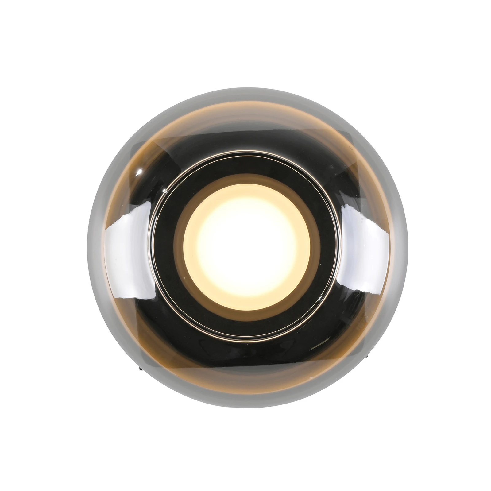 SCHÖNER WOHNEN LED ceiling light Sia, smoke grey 3,000 K