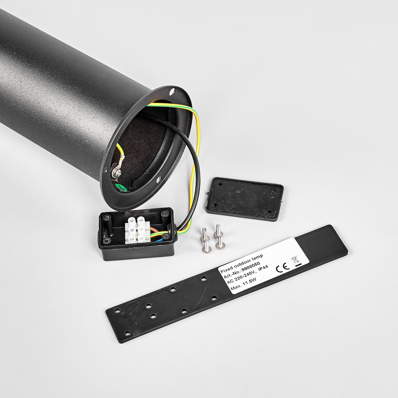 Lanea LED Gartenleuchte w/Sensor Black/Clear - Lindby