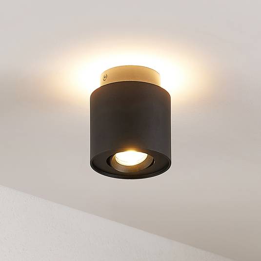 Arcchio Walisa LED mennyezeti lámpa, kerek, fekete