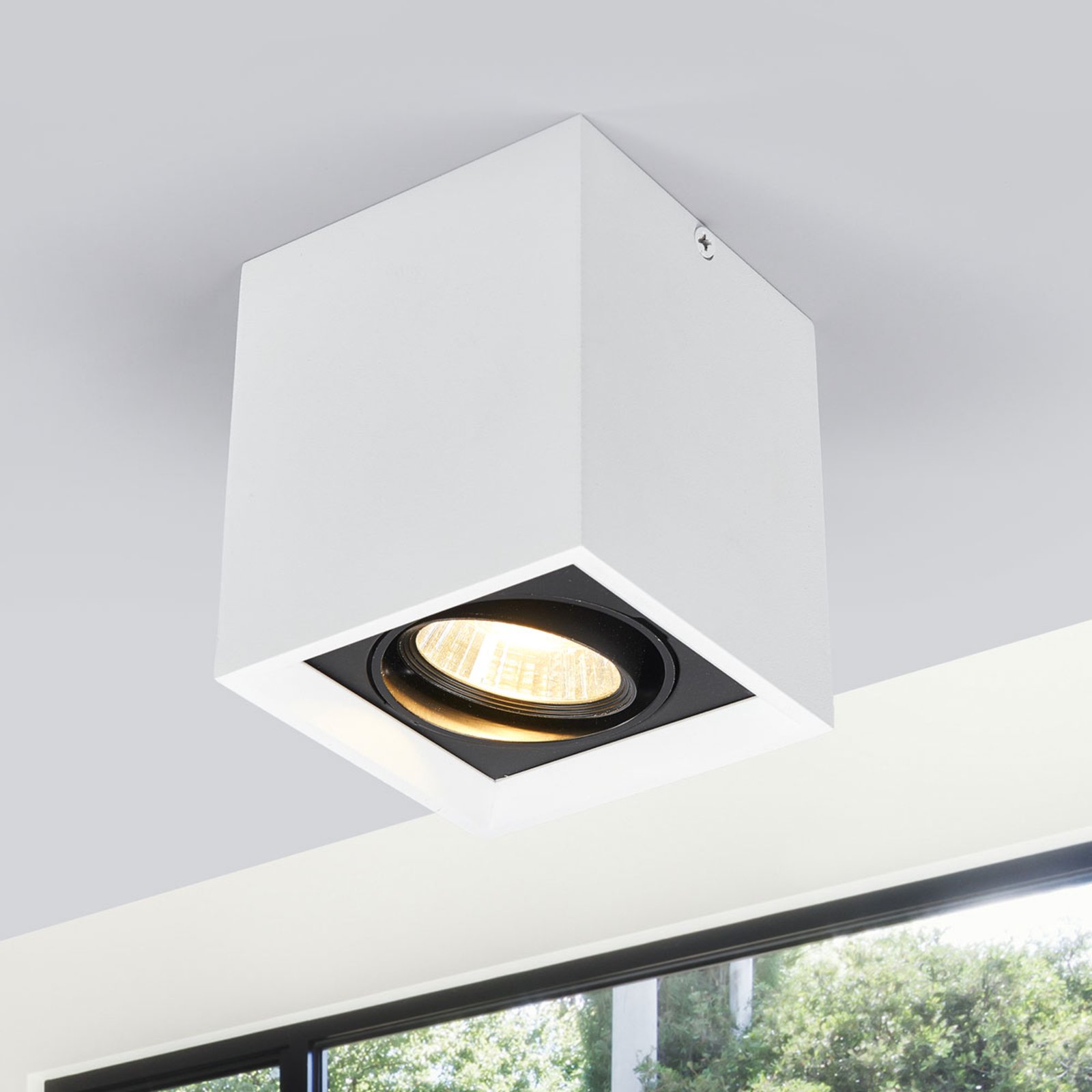 Arcchio Loreen hvit LED downlight - downlight - kontorbelysning - taklampe Arbeidsrom / kontor - aluminium, glass