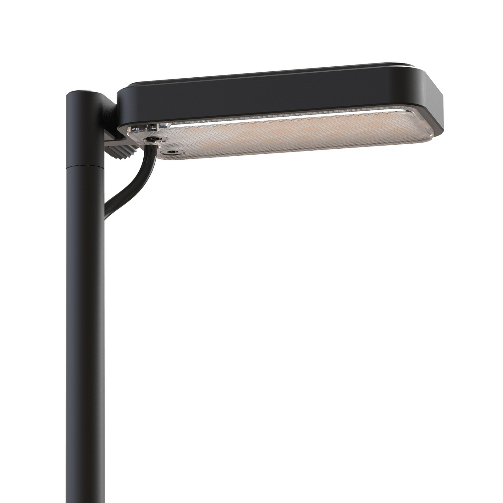 Luceplan LED-Wegelampe Flia, 75 cm hoch, schwarz, Kunststoff