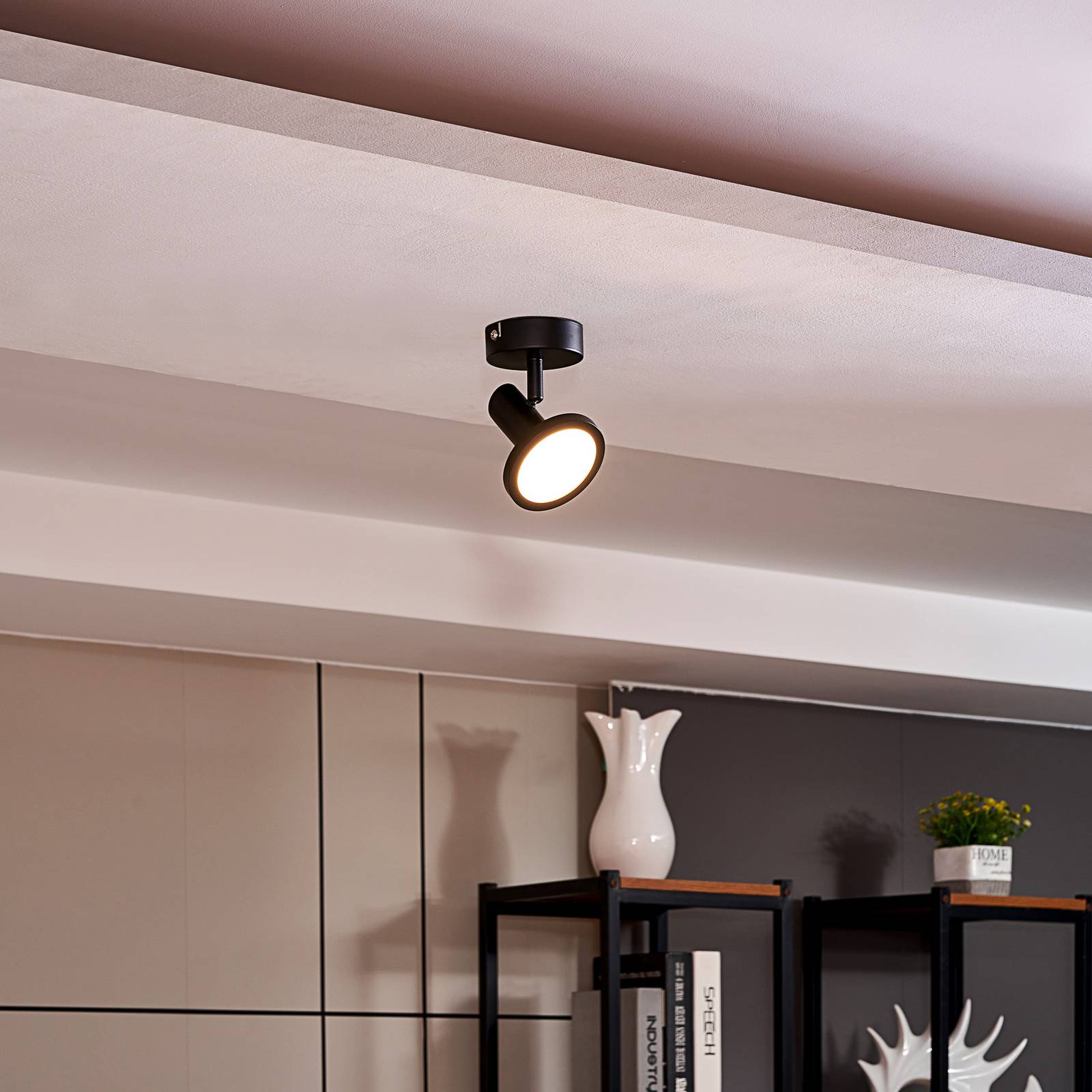 Lindby spotlight Ilda 1-lampa 12,7 cm hög järn