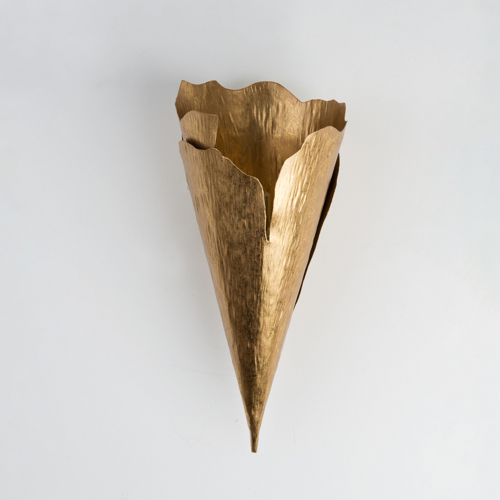 Aplique de pared GINGKO QUATTRO, color dorado, altura 31 cm, metal, G9