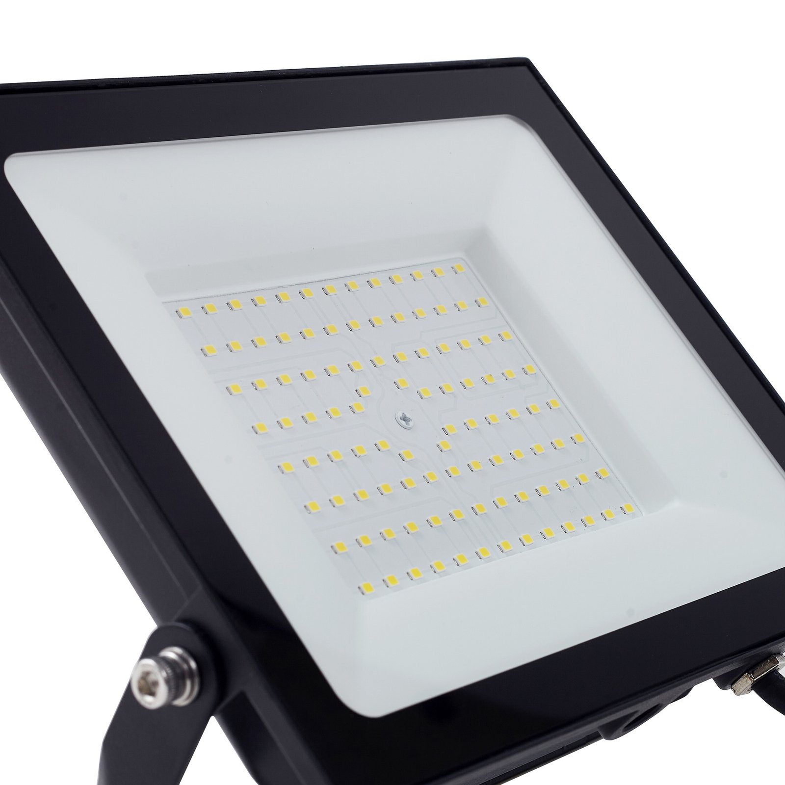 Prios LED udendørs spot Maikel, 100W, 8000lm, aluminium