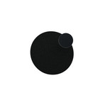 Knikerboker LED wall lamp Pois, black, Ø 25 cm, dimmable