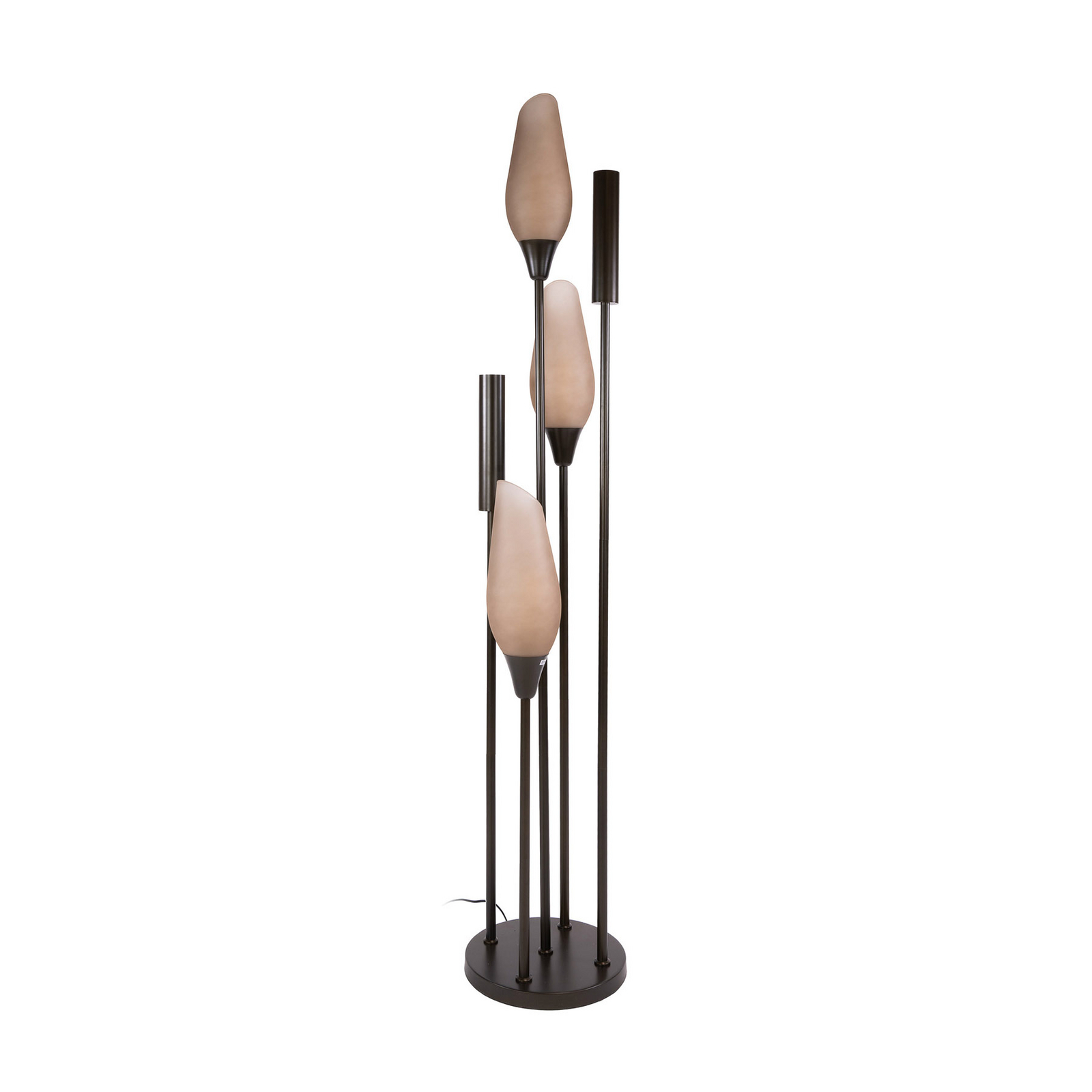 Stojací lampa Cocoon, sklo, hnědé matné, 5 žárovek, E27, GU10 Stojací lampa Cocoon, sklo, hnědé matné, 5 žárovek, E27, GU10