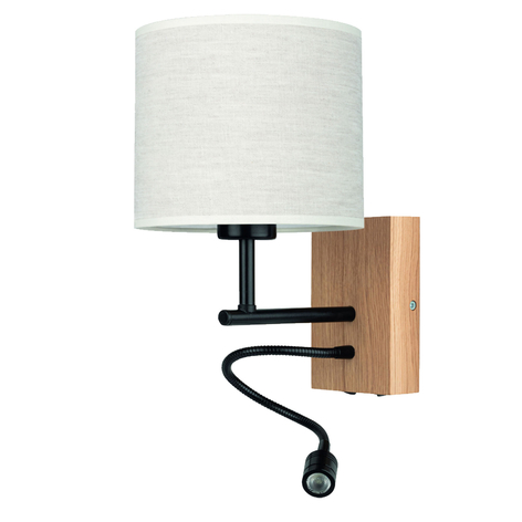 Wandleuchte Sonny, LED-Leselicht, Zylinderschirm