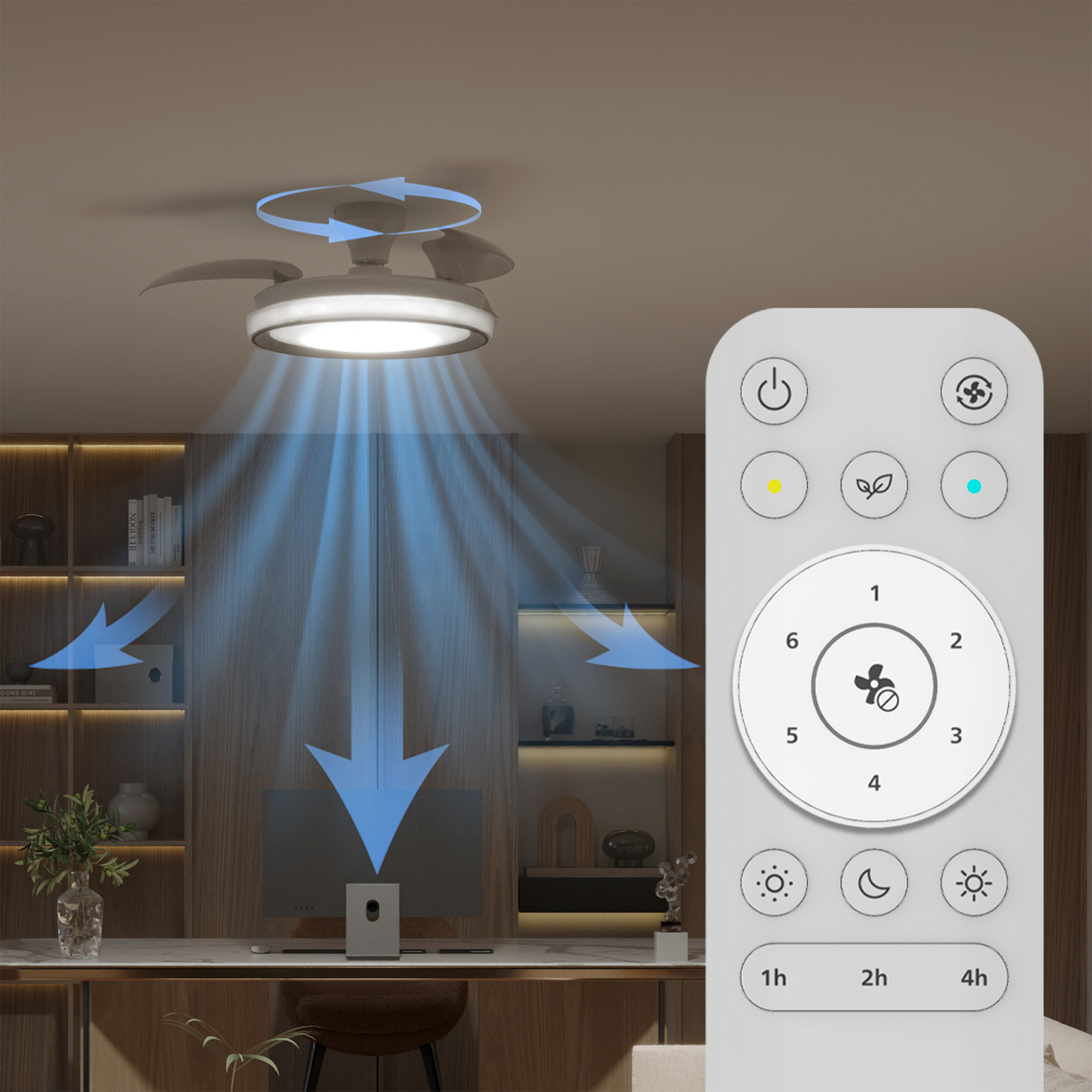 Philips LED-Deckenventilator Bliss, weiß glänzend, DC, leise Philips LED-Deckenventilator Bliss, weiß glänzend, DC, leise