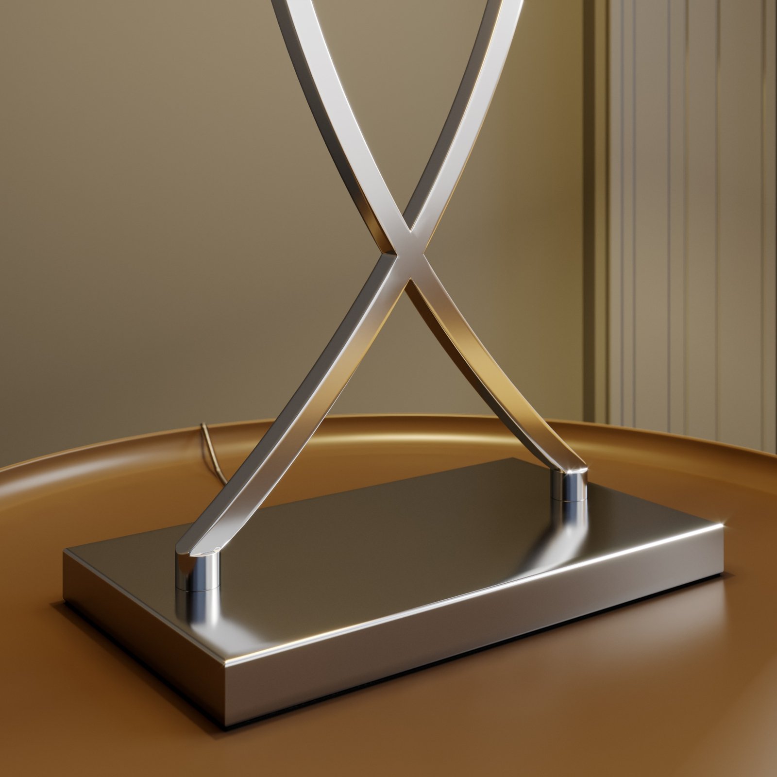 Evaine Lampe de Table Chrome/White - Lucande