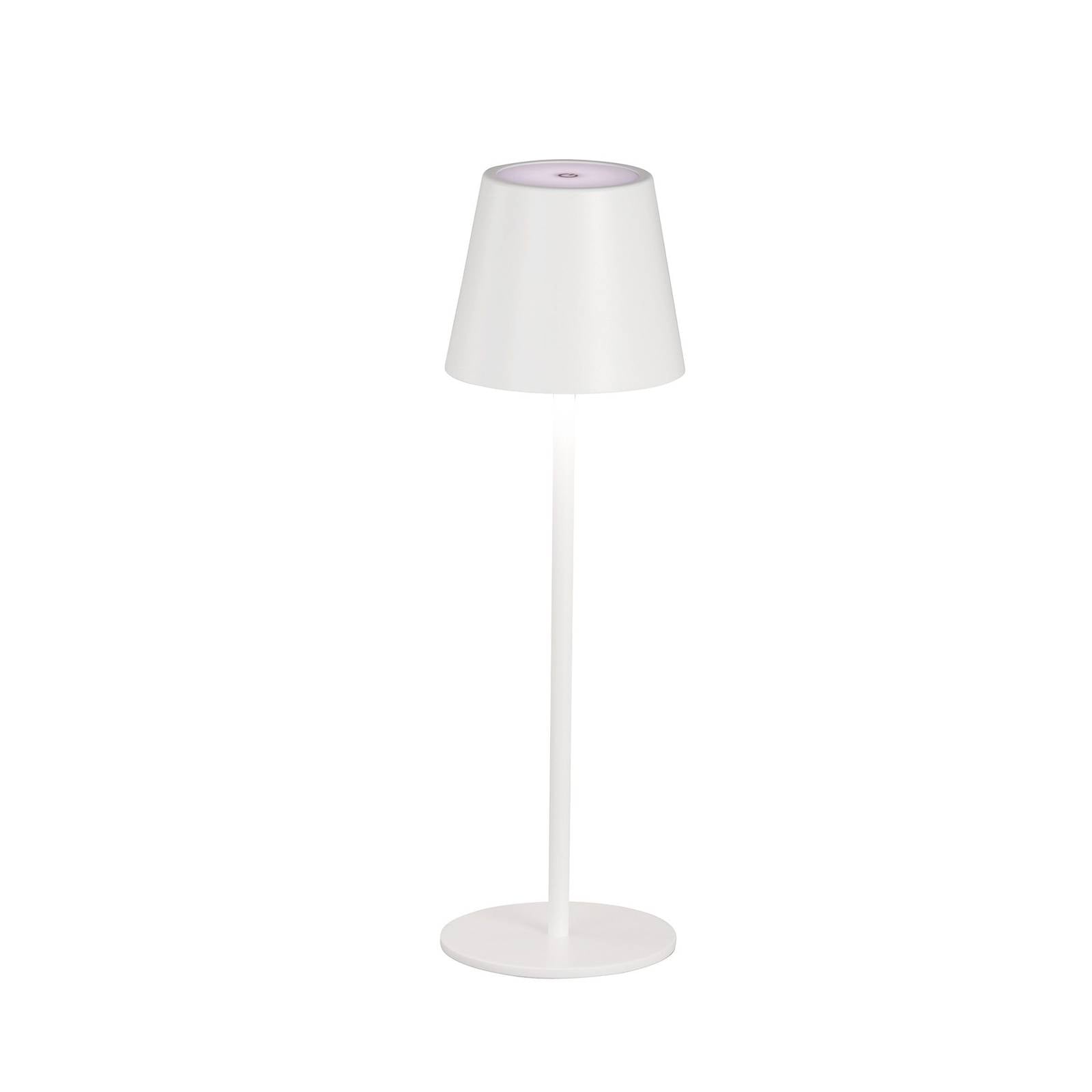 LED-Akku-Tischleuchte Viletto, weiß, IP54