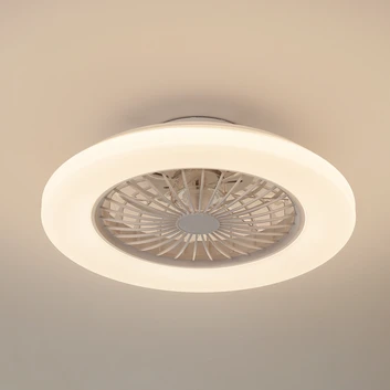 Lindby Vedin LED ceiling fan, DC, quiet, Ø 49 cm, CCT