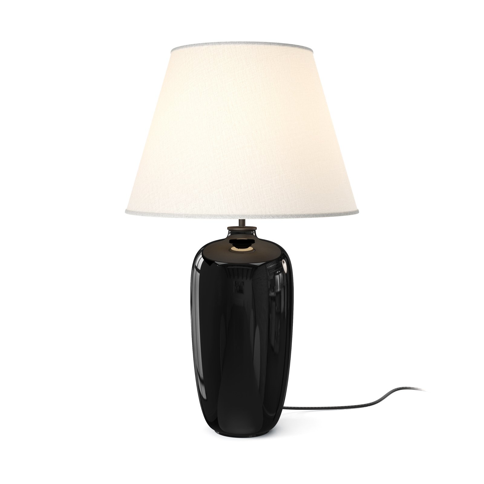Audo Torso lampe à poser, noire/blanche, 57 cm