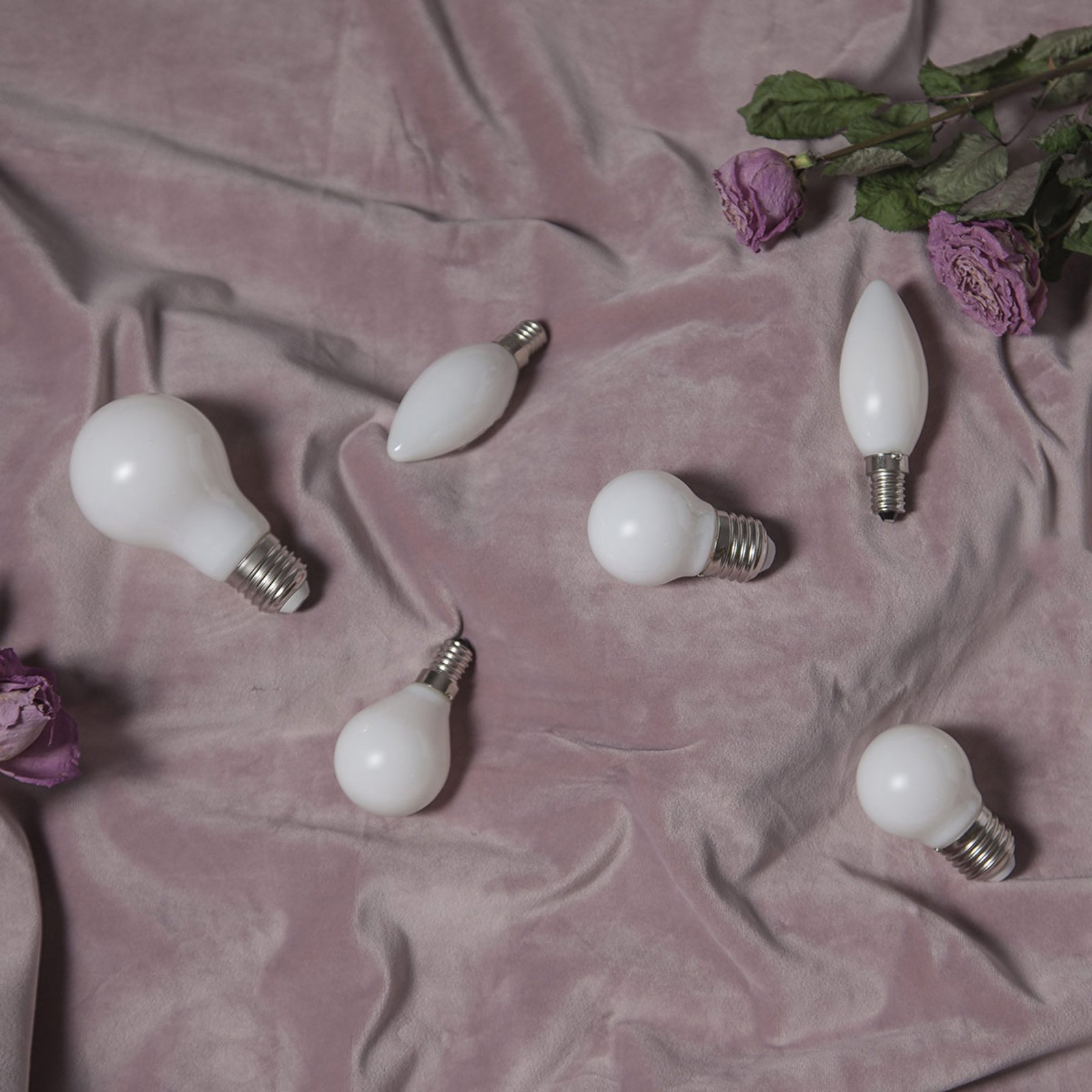 LED-Kerzenlampe E14 2.700K opal Ra90