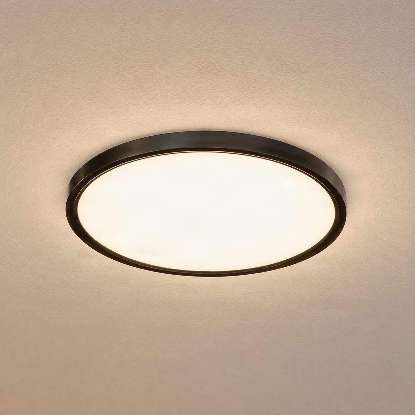 Lindby Smart LED stropní svítidlo Pravin, Ø 40 cm, CCT, černé