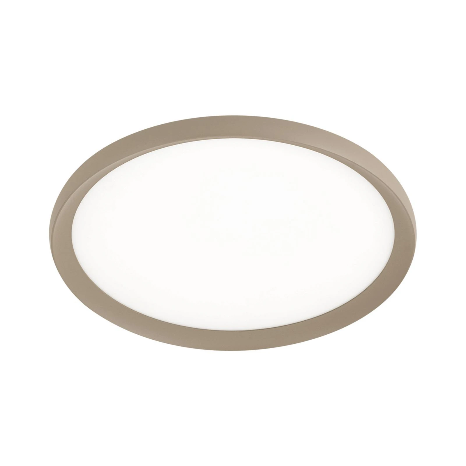 LED φωτιστικό οροφής Kant, Ø 40 cm χακί, CCT μέταλλο/πλαστικό