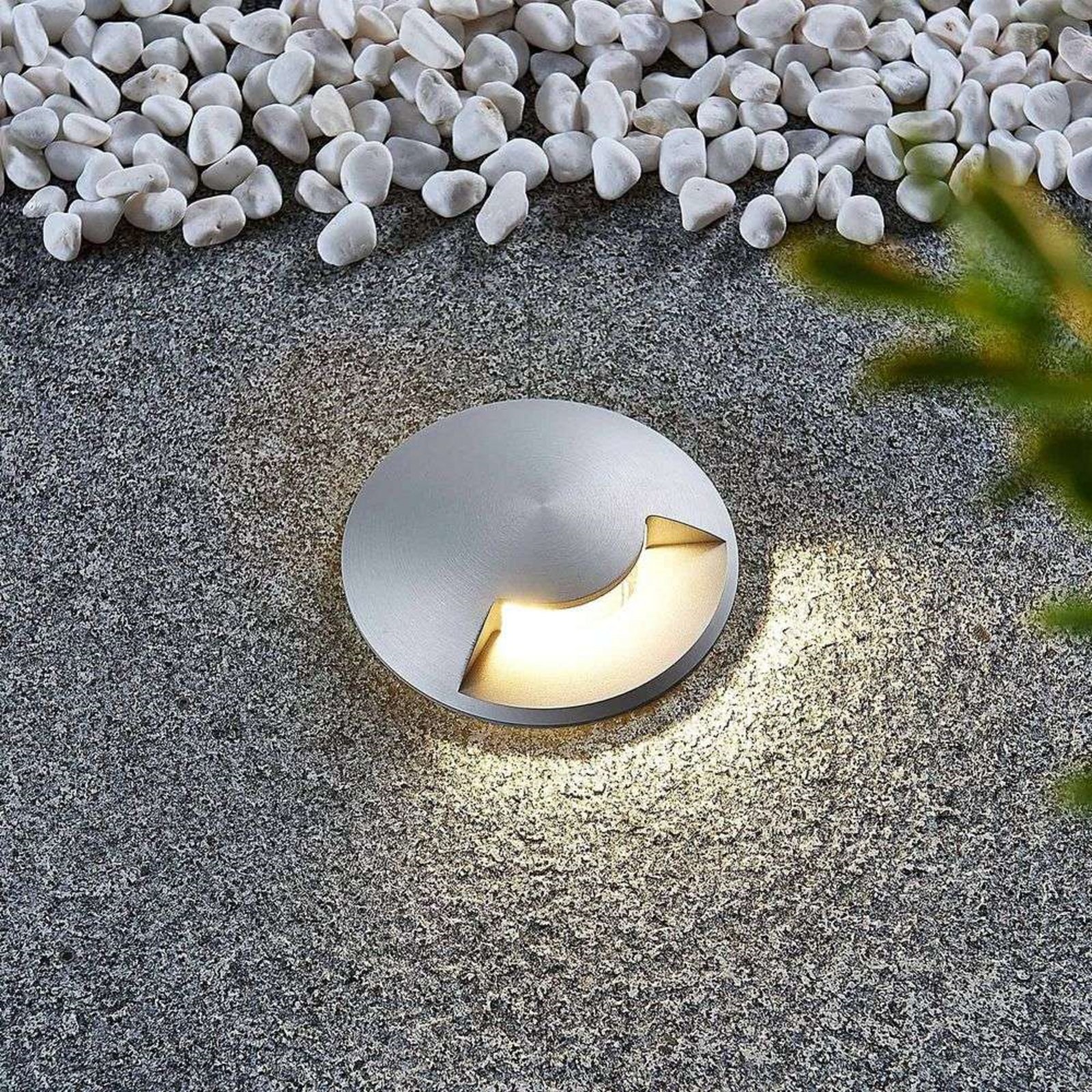 Milara Recessed Ground Spot IP67 Titanium - Lucande