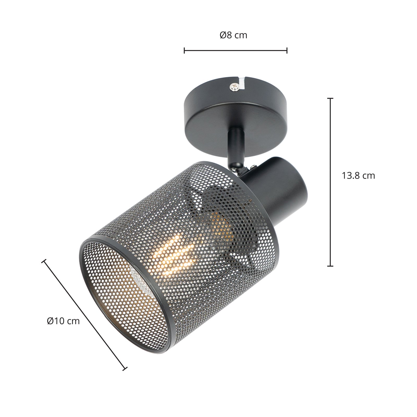 Stancho Ceiling Lamp Black - Lindby