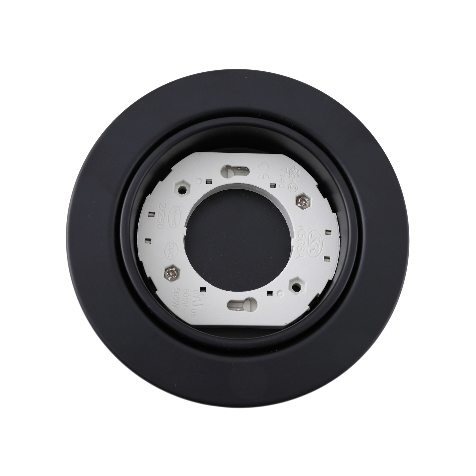 Lindby Downlight Jyla, 1-punktowa, czarna matowa, GX53 Lindby Downlight Jyla, 1-punktowa, czarna matowa, GX53