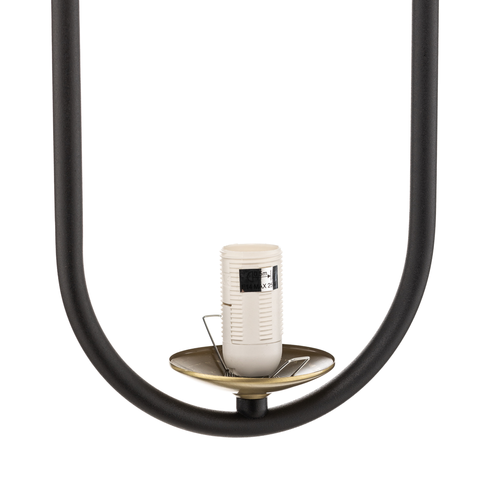 Samba hængelampe, opalglas/sort, 1 lyskilde