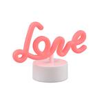 Amor επιτραπέζιο φωτιστικό LED, λευκό, πλαστικό, μπαταρία, USB