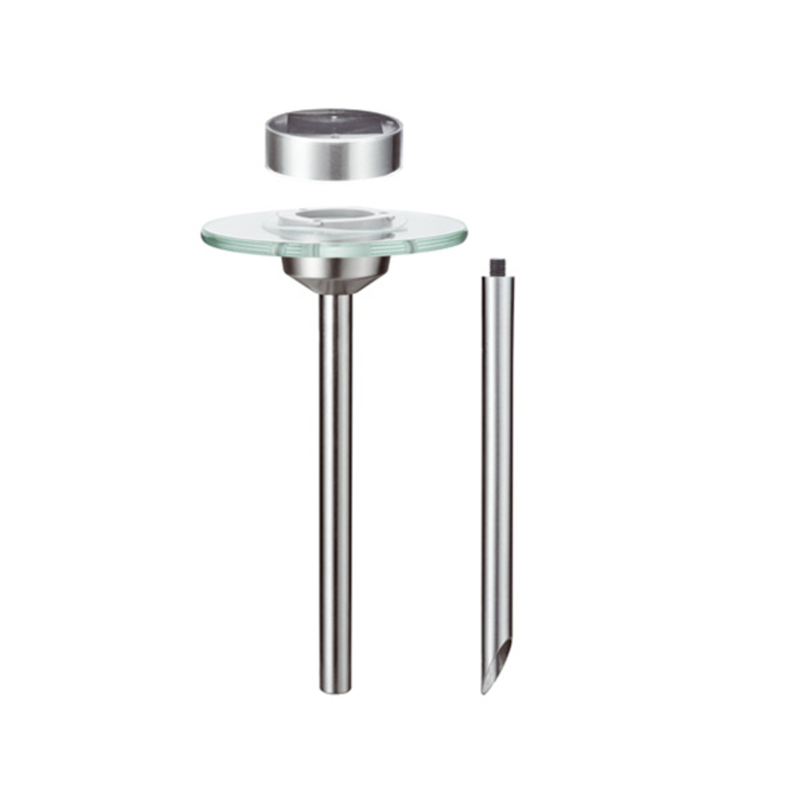 Ufo Solar LED Garden Lamp IP44 Stainless Steel/Clear - Paulmann
